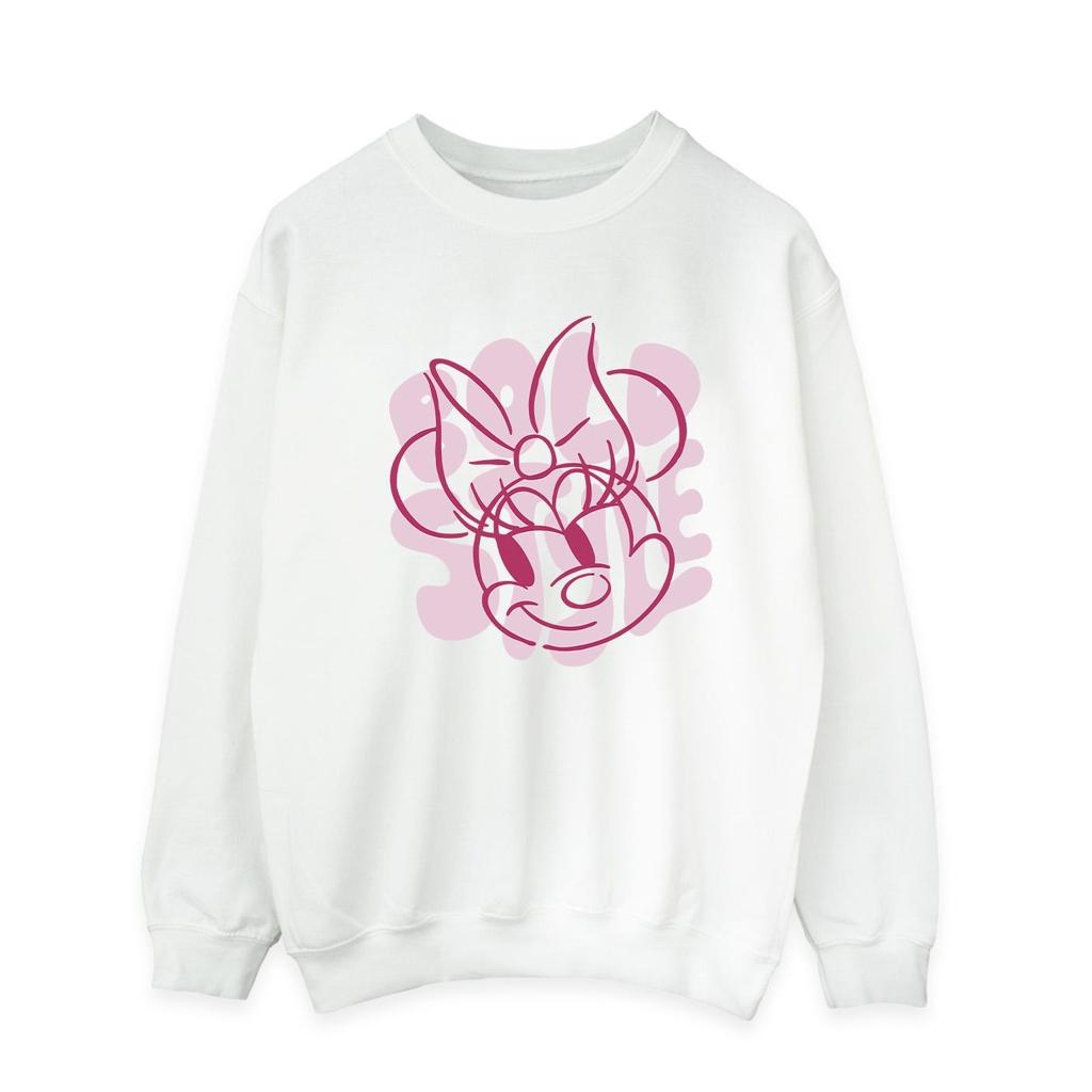 Disney Mens Minnie Mouse Bold Style Sweatshirt