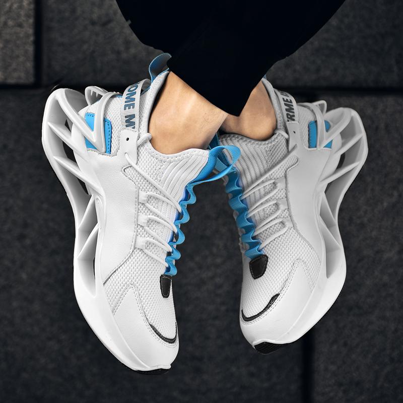 Дышащие кроссовки. Легкая мужская спортивная обувь. Кроссовки большого размера 46. Повседневная обувь для бега.