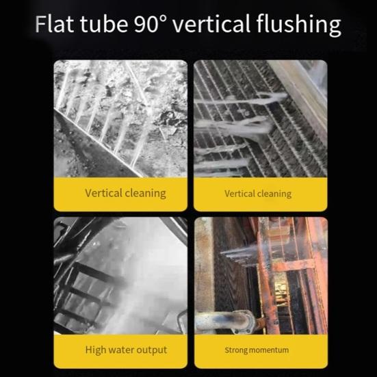 Палка для чистки автомобильного радиатора 24-дюймовая портативная палка для чистки радиатора 4500 фунтов на квадратный дюйм Инструменты для промывки радиатора Автомобиль Грузовик Автодом Радиатор Мойка высокого давления