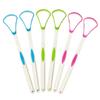 Portable Tongue Coating Brush To Remove Bad Breath Tongue Coating Cleaner Silicone Scraper