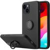 Silicone Case - for iPhone 15 - Black - Ring Stand - Shockproof Protection - Flexible