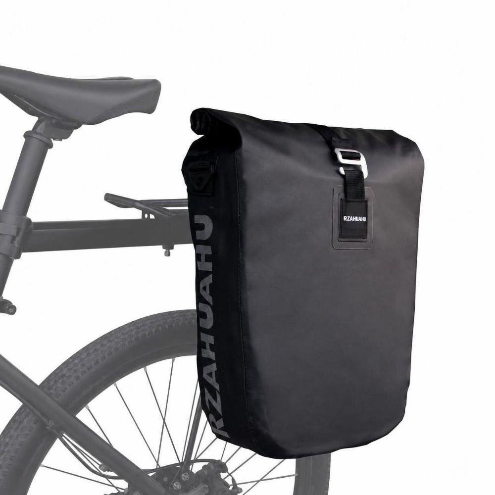 20 L Capacity Rear Rack Bag Black Bike Rear Seat Bag Durable Cycling Travel Bag  Outdoor Travel