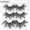 Thick Long Dramatic Handmade 3D Soft Mink Hair Eyelashes Extension 25mm Lashes False Eyelashes