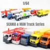 SCANIA MAN Oil Tank Truck Total bp Shell 5 дюймов Моделирование литья под давлением и игрушечный автомобиль RMZ city 1:64 литые модели автомобилей подарки для детей