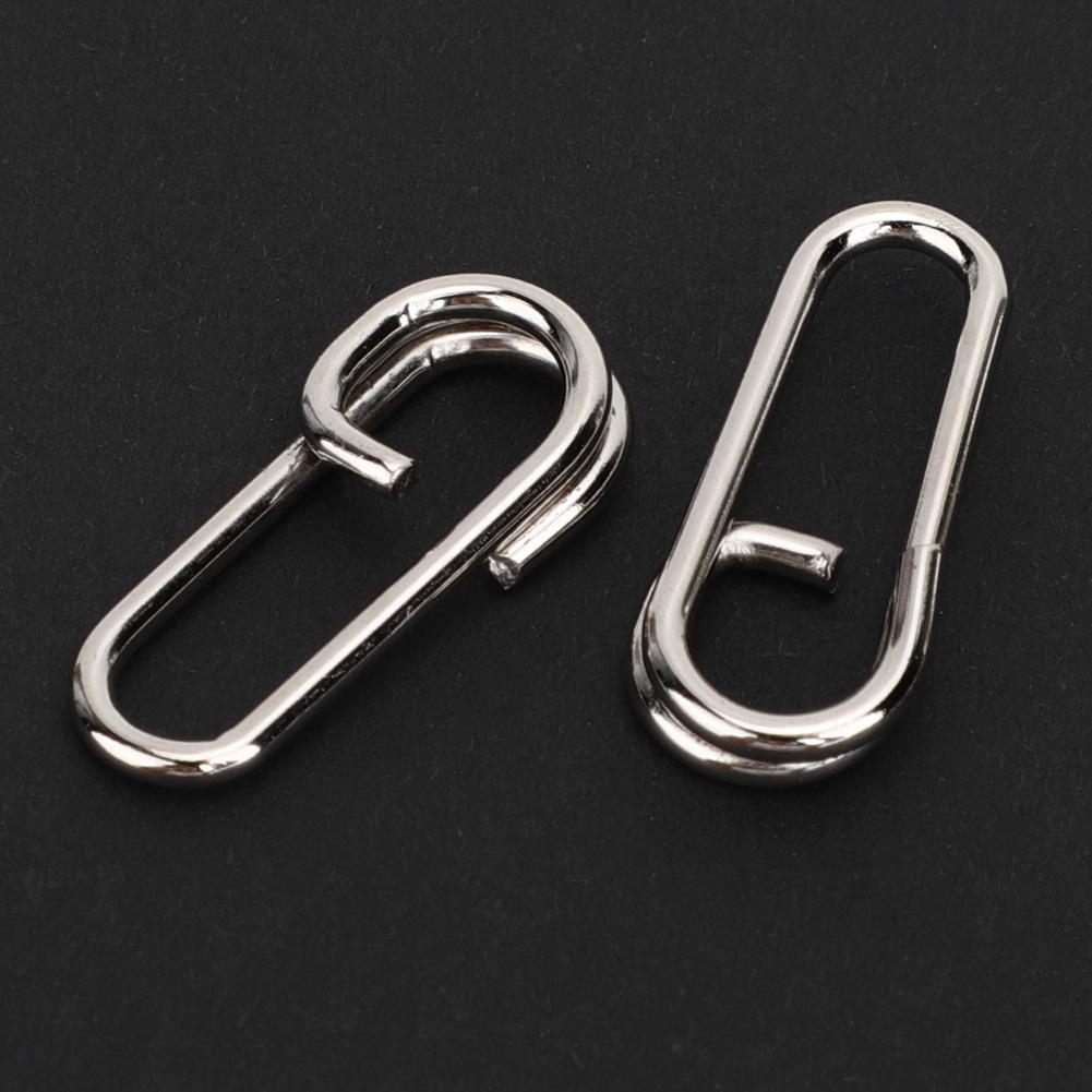 50 шт. Мощные овальные рыболовные застежки из нержавеющей стали, застежки-вертлюжки, соединитель, аксессуары с блокировкой, большой размер