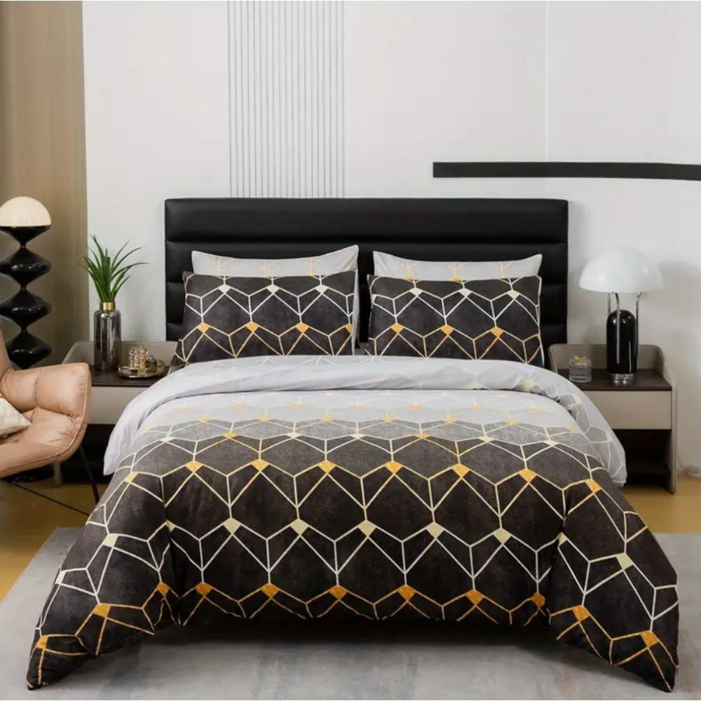 Модная технология печати, 3D цифровая печать, постельное белье, пододеяльники, наволочки, комплекты из трех предметов