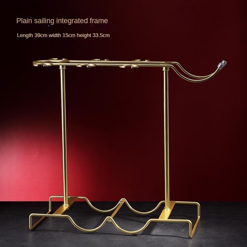 Бытовой держатель для бокалов для вина Винный шкаф Украшение винной стойки Украшение для вина Перевернутая стойка для бутылок вина Современный легкий роскошный винный шкаф