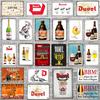 Belgian Beer Chouffe Duvel Metal Tin Sign Plate Wall Pub Kitchen Restaurant Home Art Decor Vintage Iron Poster  DU-2000