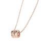 Mezmic Wave Ring Couple Gold Necklace