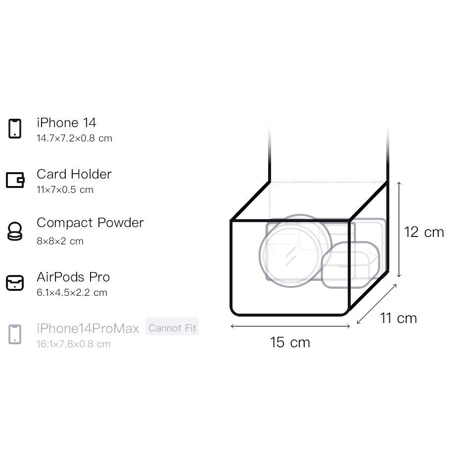 Lacoste Fashion Versatile PVC Tote Shoulder Bag Small Women bags Black NF4824ZP-000