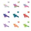 3D-печатные кошки, 3D-животные для снятия стресса, настольные украшения, подходящие для офисных работников, и маленькие украшения для взрослых