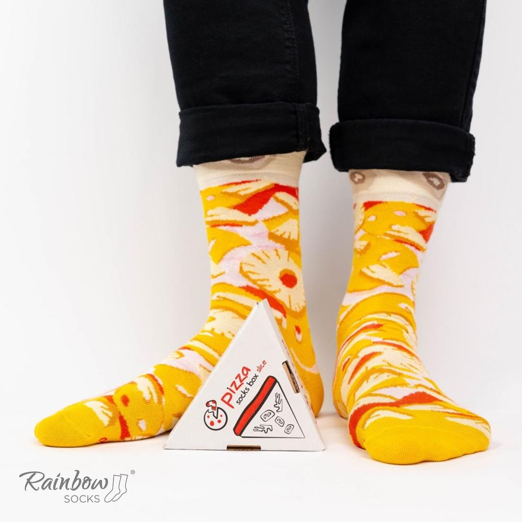 Pizza socks in a box 1 pair (hawaiian) pizza socks in a box 1 pair (hawaiian) eu 47-50