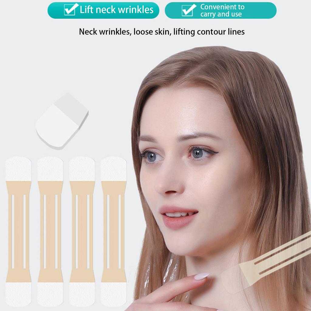 Skin Color Invisibleneck Lines Double-headed Lifting Tape, Seamless And Non-tightening Neck Lines