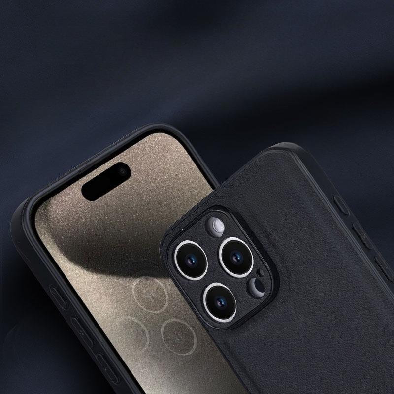 Чехол для OPPO Reno 15 Pro Ultra из ПУ кожи с покрытием из углеволокна для Reno 15 15Pro Противоударный силиконовый мягкий бампер для телефона