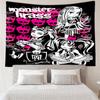 Monster High1 Tapestry for Bedroom Aesthetic Classroom Tapestries Wall Hanging for Living Room Dorm Office,Ideal Creative Gift