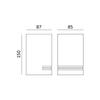 Garden wall lamp 1xGU10 IP44 gray