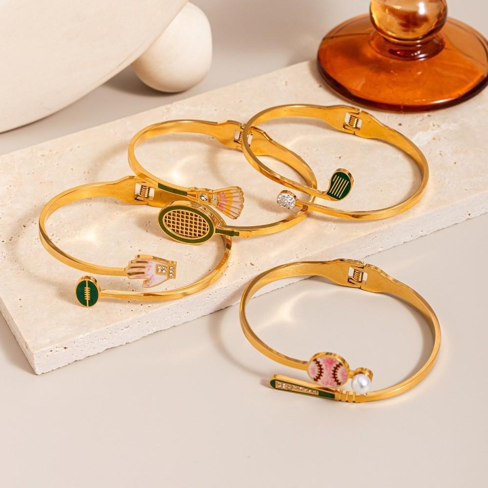 Non-fading Bracelets for Women Stainless Steel Women Bracelets Ball Sports Bracelets Lady's Gift