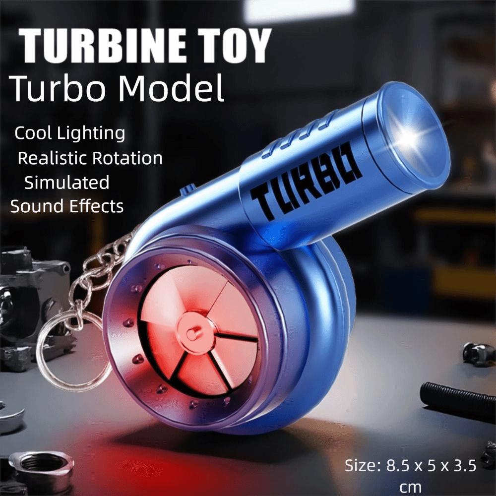 Light Torch Turbo Key Chain With Sound Simulation Turbo Toys Turbocharging Pendant Christma Gifts