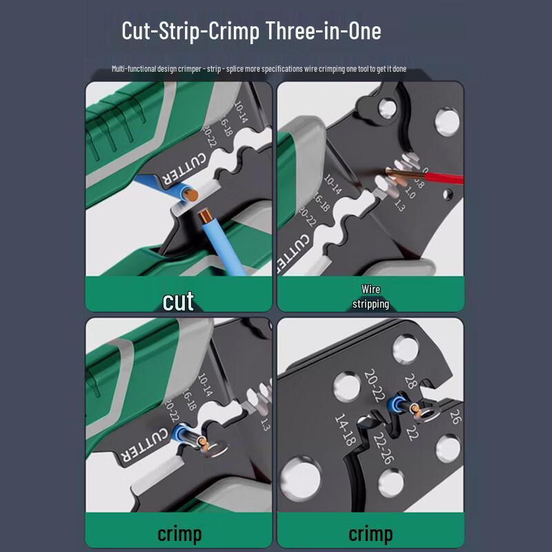 BERRYLION Multi-functional Wire Stripper & Crimping Pliers
