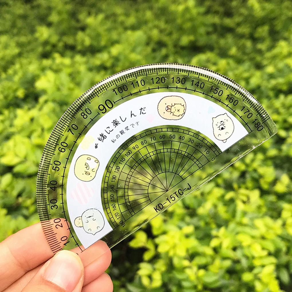 4 Штуки/Набор Линейка для Рисования DIY Поделки Прямой Транспортир Инструмент для Черчения Канцелярские товары с Масштабными Линейками Офисные Принадлежности