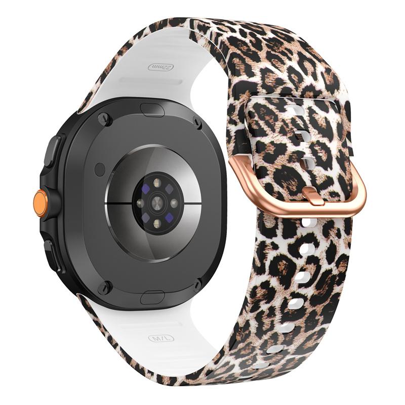 Печатный силиконовый ремешок для Samsung Watch 8, ремешок для Galaxy Watch 8 Classic, сменный ремешок без зазора, Galaxy Watch 8 Correa