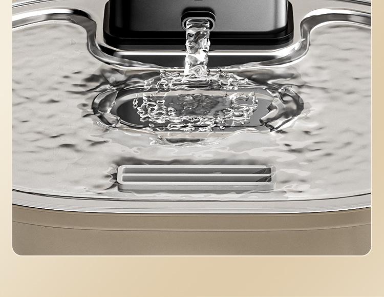 Умный фонтан для воды из нержавеющей стали для кошек и собак с функцией бесшумной индукции