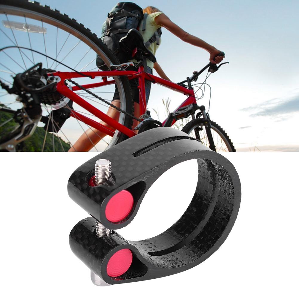 35 мм хомут для подседельного штыря из углеродного волокна для горного велосипеда, быстросъемный хомут для подседельного штыря