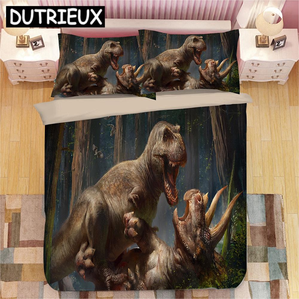 3D Animal Horse Tiger Lion Print Bedding Set Duvet Covers Pillowcases One Piece Comforter Bedding Sets Bedclothes Bed Linen 04