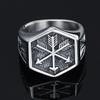 Vintage Viking Arrow Ring for Men Stainless Steel Signet Ring Cool Male Punk Biker Ring Best Gift for Him
