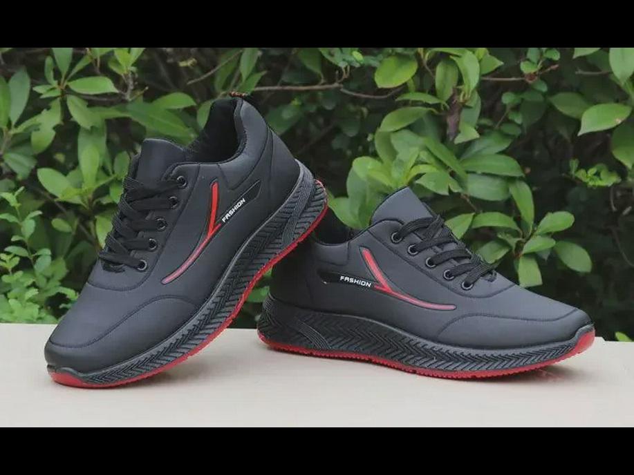 Men's Waterproof Leather Winter Running Shoes with Extra Warmth