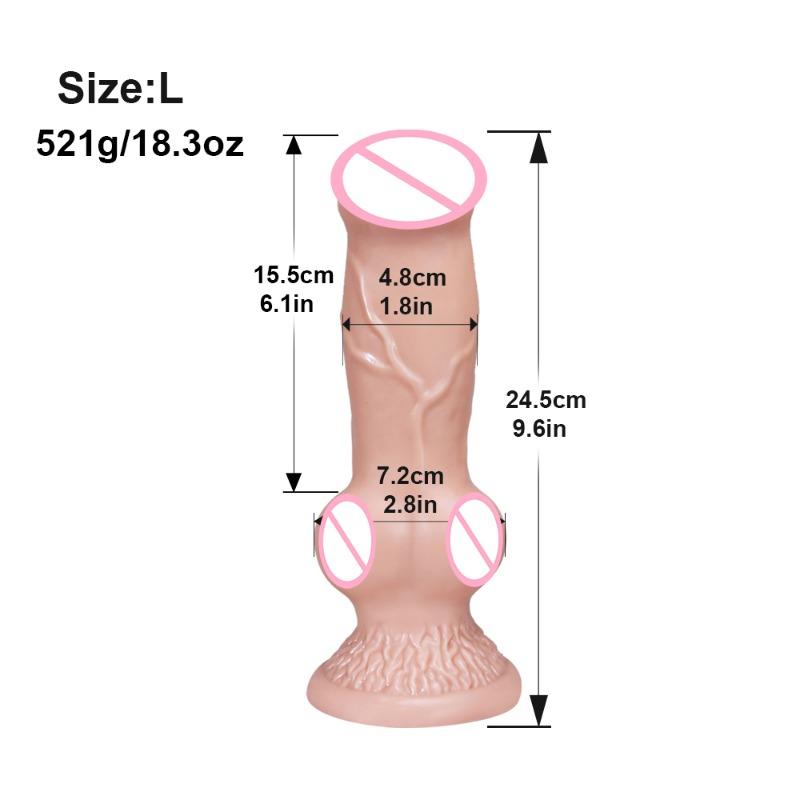 Большой силиконовый фаллоимитатор с животными, секс-игрушка для мужчин и женщин, анальная пробка, пенис, реалистичный фаллоимитатор с собачьим узлом, секс-игрушка, женский мастурбатор, товары для взрослых