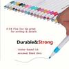 12/48PCS Acrylic Pigment Marker Pens – Non-Bleeding, Multi-Surface Use for Rock Painting, Wood, Canvas, Plastic, Metal & Stone