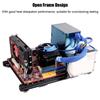 DIY Открытый дизайн алюминиевый сплав M ATX компьютерный корпус разгонная тестовая платформа (Полностью черный S)