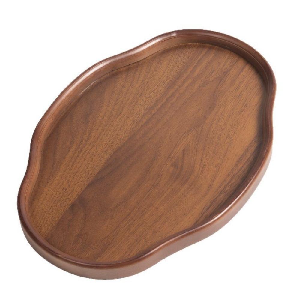 Chinese Style Bamboo Decorative Serving Tray Vintage Tea Tray Classic Bread Plate Afternoon Tea