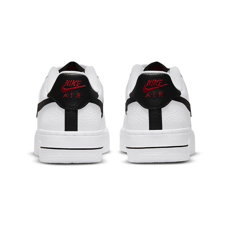 Nike Air Force 1 LV8 GS Сетчатый карман - Белые детские кроссовки Черный Habanero-Красный DH9596-100