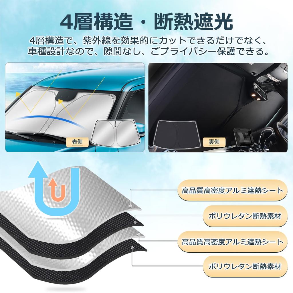 Cartist Front Sunshade for Nissan Kicks P15 Windshield Shade UV Car Custom Interior Easy Storage Bag Direct from the Manufacturer (R2.6~) - Sunshade,