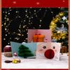 Pop Up Christmas Cards With Envelopes Sealing Stickers, 3D Honeycomb Xmas Cards, Cute Merry Christmas Card Holiday Greeting Gift
