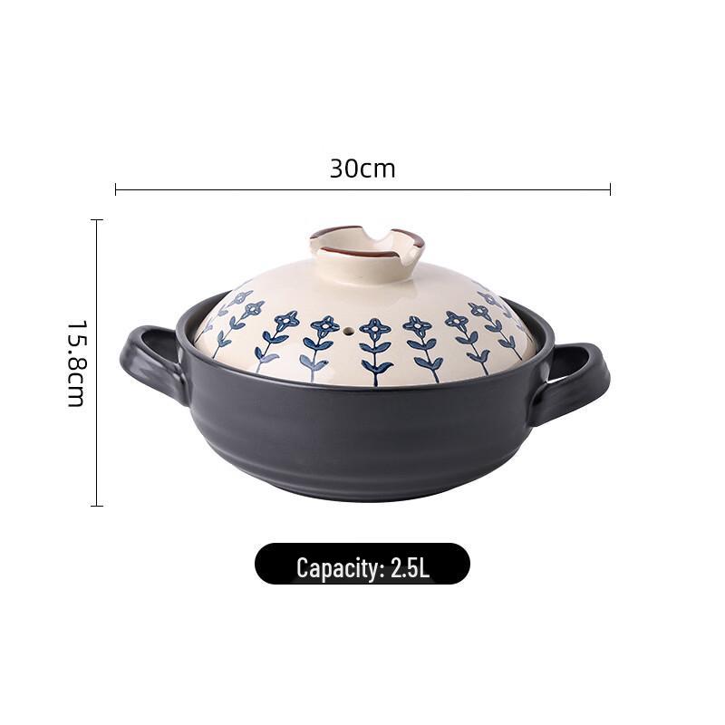 High-Temperature Ceramic Casserole Pot
