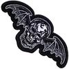 Deathbat Cut Out Iron On Patch