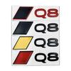2026 Car Fender Side Metal Sticker Rear Trunk Badge Decal for 4UYUE Q8 Logo Q1 Q2 Q3 A4 A5 A6L A8 S4 S5 S7 RS3 RS4 TTS Accessories