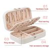 Fashion Makeup Organizers Women Travel Necklace Earrings Rings Collection Book Jewelry Display Box Wholesale Accessories Case