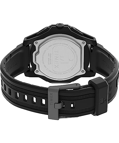 Мужские часы Timex Adrenaline 46 мм, черные/цифровые/черные. , современное