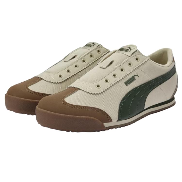 Puma Turino 2 Slip On Удобные Универсальные Низкие Тренировочные Кроссовки Унисекс Кеды Цвет Off-White 408704-02