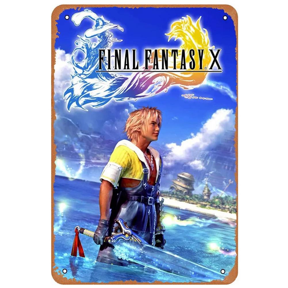 Металлические жестяные таблички Декорация стены для видеоигр Винтажные художественные плакаты Железная живопись для мужской комнаты Домашнее кафе Игровая комната Клуб Бар