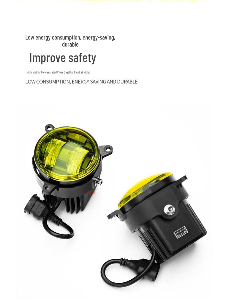 2020-2023 Land Rover Defender Golden Eye Front Bumper Grille LED Fog Light Assembly