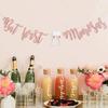 Mimosa Bar Sign But First Mimosas Rose Gold Banner, Decorations for Bridal Shower Baby Shower Bachelorette Party Engagement Wedding Graduation Fiesta