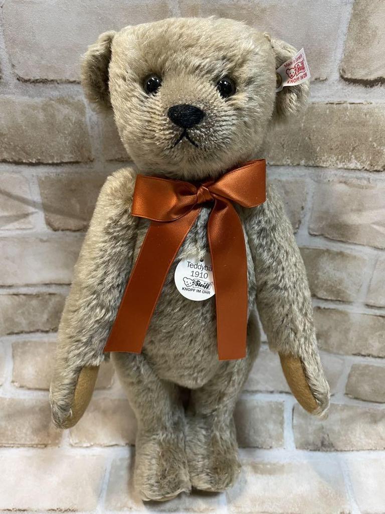 [USED] Steiff 1910 Teddy Bear Replica, Limited to 50 in Japan, Wooden Box