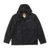 Waterproof Windproof Hooded Letter Solid Color Simple Long Sleeve Jacket Men Jacket Black A2H2P-001