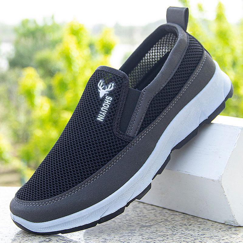 Men's Non-Slip Wear-Resistant Soft-Soled Walking Shoes - Comfortable, Breathable, Casual Spring/Autumn Footwear