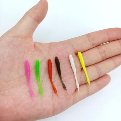 DUODUOYU 10 шт. Мини Мягкие приманки для морской скальной рыбалки 0,15 г/40 мм Мягкий червь Искусственные приманки Окунь Силиконовая приманка Рыболовные аксессуары